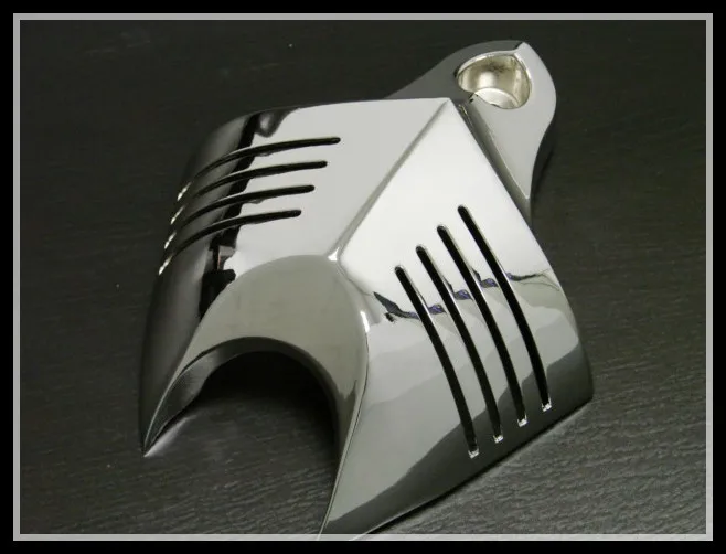 CHROME HORN COVER for 92 12 Harley Softail Dyna Glide Big Twin Electra