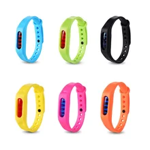 Summer Baby Kid Silicone Anti Mosquito Pest Insect Repellent Wrist Band Bracelet Natural Mosquito Repellent Liquid Color Random