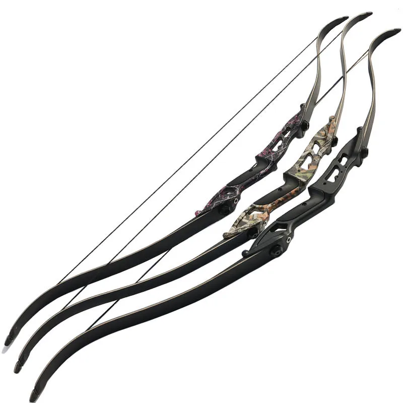

56inch Archery Takedown Recurve Bow Draw Weight 30-50lbs Takedown Bow Handle Aluminum Alloy RH Recurve Long Bow
