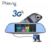 Libre 32 GB tarjeta + 3G DVR Coche + Android 5.0 Bluetooth WIFI GPS de Doble lente de espejo retrovisor de la cámara + FHD1080P camara automovil Phisung H2