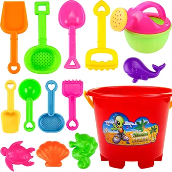 

LeadingStar 14 Pcs Children Summer Beach Toys Plastic Shovel Toy Sand Mold Hourglass Set Play Sand Toy Gift for Boys and zk35