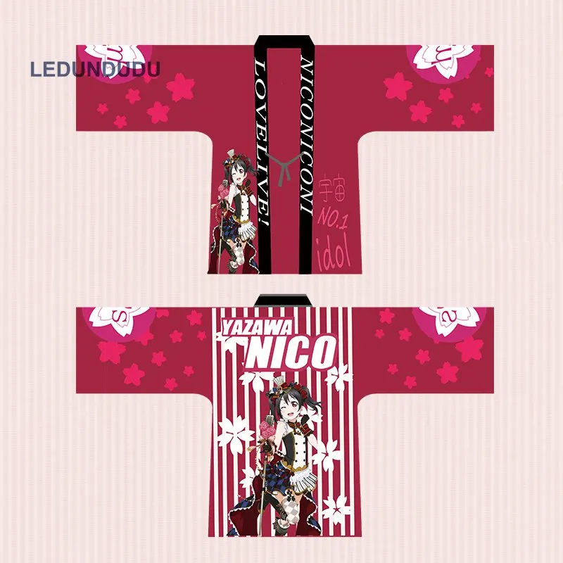 Love Live халаты шифоновая Пижама плащи Нико Ядзава костюмы для косплея Ayase Eli платье юката Lovelive! В стиле Kousaka Honoka; топы