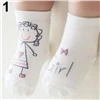 REAKIDS/ новые модные носки для новорожденных детские носки из хлопка с рисунком Нескользящие хлопковые носки для новорожденных девочек и мальчиков