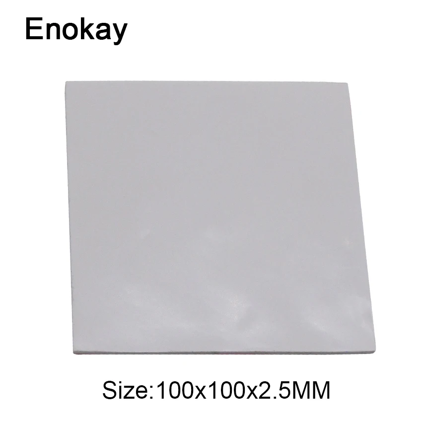 Теплопроводящие силиконовые прокладки Enokay 100 мм x 2 5 мм|silicone thermal pad|thermal padconductive