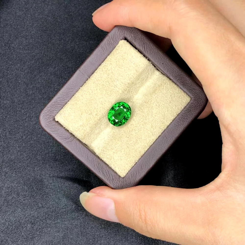 

Natural Green Chrome tourmaline tourmaline for jewelry making,oval cut 8x9.8x5.8mm 3.25ct loose gemstone with top quality
