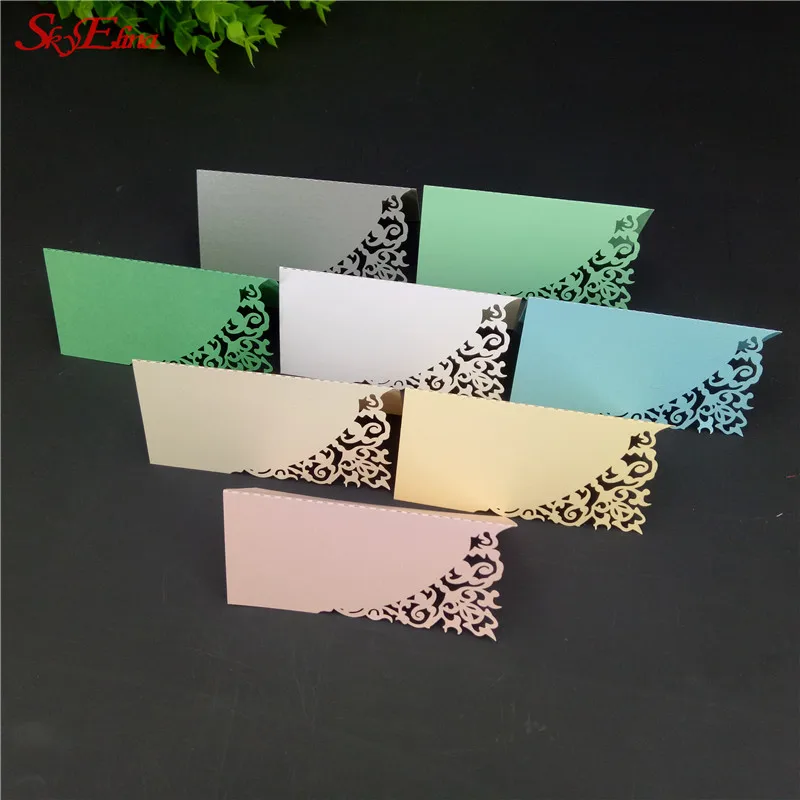 

100Pcs/Lot Party Cards Table Mark Wine Glass Name Place Card Birthday Wedding Event Party Bar Decorations Party Gift 9zsh870