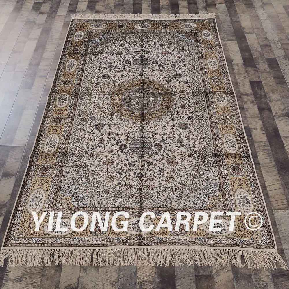 YILONG 5'x8' Tabriz turkish carpet handmade silk durable persian rugs