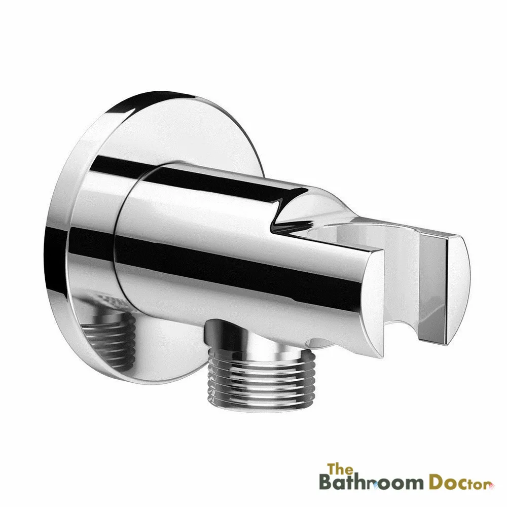 Buy Round Chrome Bathroom Wall Connector Bracket
