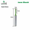 LAVIE 5pcs 6mm Shank Single Straight Bit Double Flute Milling Cutter for Wood Tungsten Carbide Router Bit Woodwork Tool MC06022 ► Photo 2/6