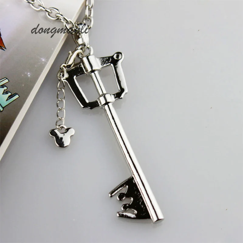 

W3327 Kingdom Hearts Keyblade Metal Necklace Game Jewelry Accessories Figure Cosplay Toy Gift