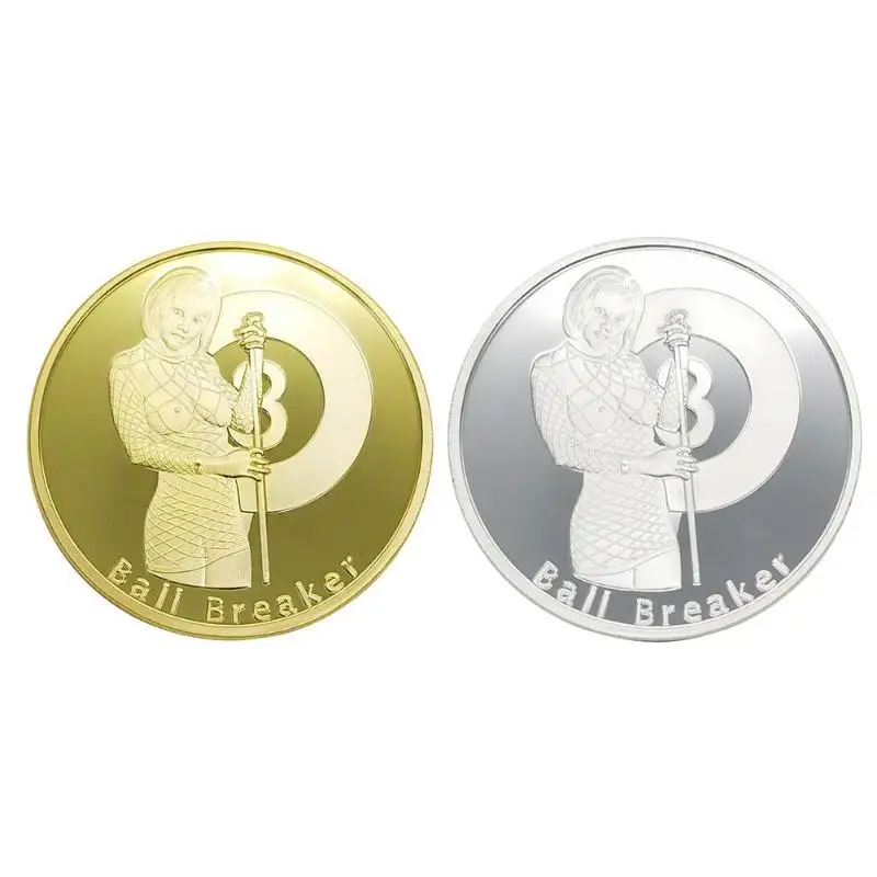 

1pcs Sexy Table Tennis Non-currency Coins Bitcoin Commemorative Coin Art Collection Coin Gold Silver Party Gifts