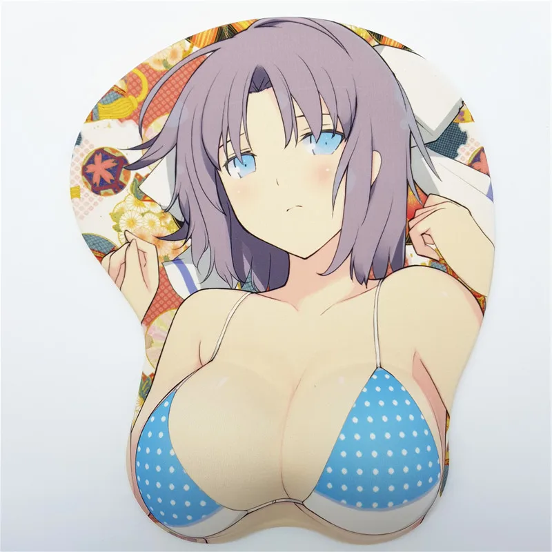 Senran Kagura-Yumi аниме 3D Oppai коврик для мыши подставка для запястья