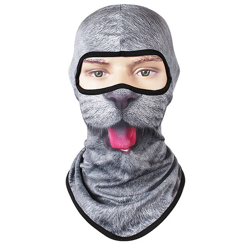 Best 2018 Summer Anti UV Cycling Scarf Men riding MTB windproof Bicycle Full Face Head Scarf Animal Print Outdoor Bike Head Caps