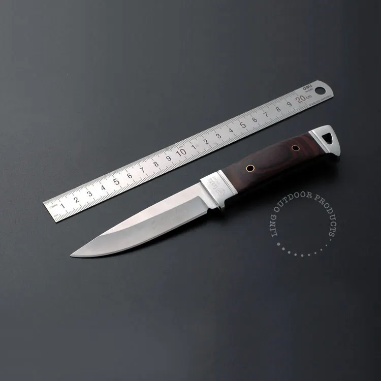 

Brave Fighter New Fixed Knife Colour Wooden Handle 3Cr13Mov Blade 55HRC Utility Knife Outdoor Survival Camping Hunting Tools