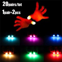 50 пар/лот палец светодиодные светящиеся игрушечные лошадки детская магический реквизит для фокусов смешные мигает пальцы фантастические светящиеся игрушки Детская светящаяся игрушка