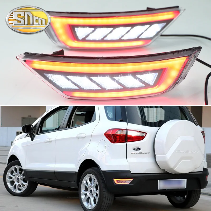 For Ford EcoSport 20132019 Rear Bumper Reflector LED Brake Light