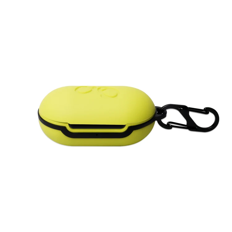 Защитный чехол для samsung Galaxy Buds, флип-открытый силиконовый чехол с карабином, водонепроницаемый противоударный чехол s - Цвет: Yellow