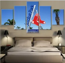 Boston Red Sox Home Online Ping The World Largest Boston Red Sox 5 Piece Canvas Art Painting For Home Decor On Room Decoration Modern