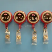 Прекрасный Heartshape выдвижной ролик для бейджа с эпоксидной смолой 10 шт./партия