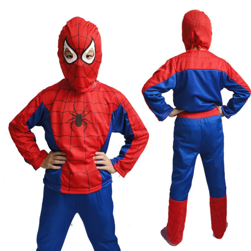 

CH-522 Red Spiderman for Children Clothing Sets Spider Man Suit Halloween Party Disfraces Carnaval Karneval Boys