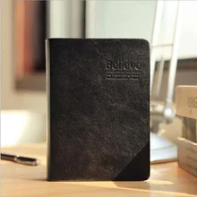 3 шт./партия Классический ретро толстый блокнот PU кожаный чехол пустые страницы Дневник Блокнот Gloden edge подарок канцелярские принадлежности G174