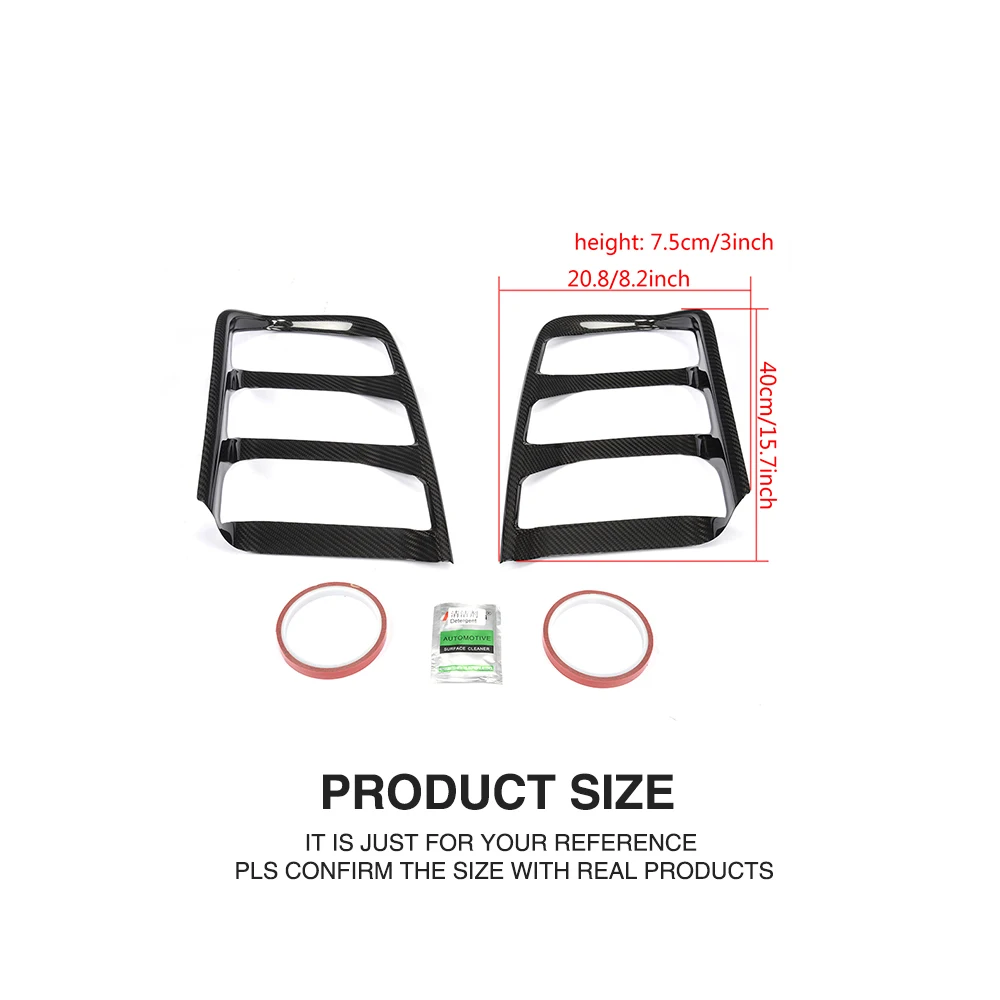 2 шт./компл. крышки заднего света из углеродного волокна крышка на заднюю фару автомбиля крышки подходят для Форд Мустанг купе 2 двери