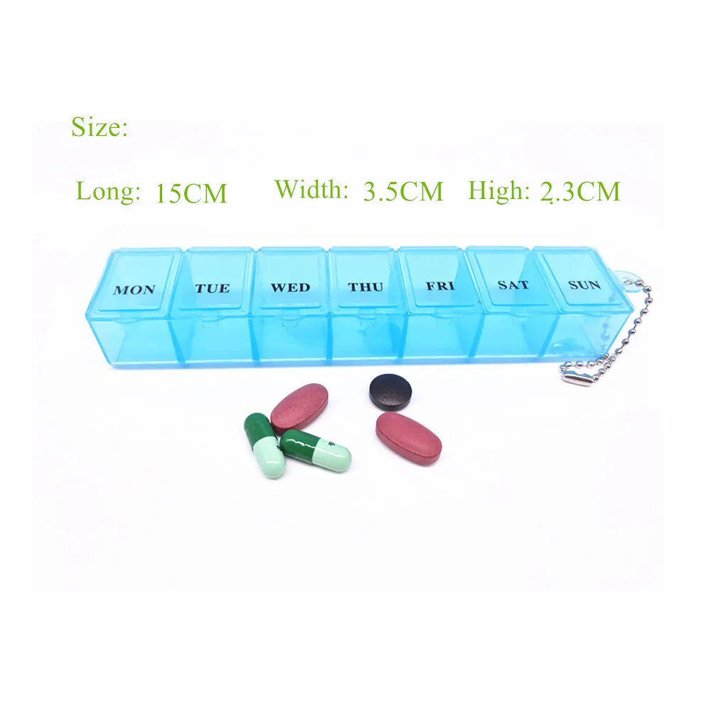1 шт. 3 цвета 7 дней в неделю таблетки, капсулы, медицинский препарат коробка держатель для хранения Органайзер Контейнер Чехол Коробка для таблеток разветвители