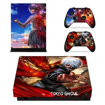 

Anime Tokyo Ghoul Faceplates Skin Console & Controller Decal Stickers for Xbox One X Console + Controller Skin Sticker