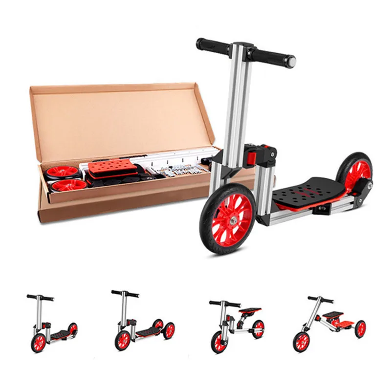 Creative Kids Child Toddlers Kick Scooter 4 in 1 Foot Scooter Kickboard