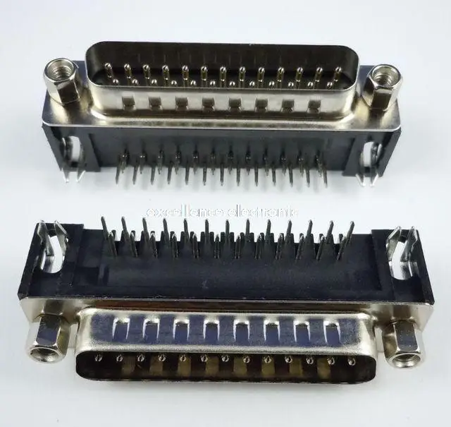 

20 Pcs D-SUB 25Pin Male Right Angle PCB Connector 2 Rows