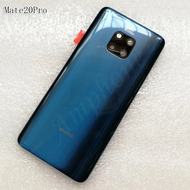 Оригинальная задняя крышка из закаленного стекла для huawei mate 20 Pro, запасные части, задняя крышка для батареи, корпус+ рамка для камеры+ крышка для вспышки