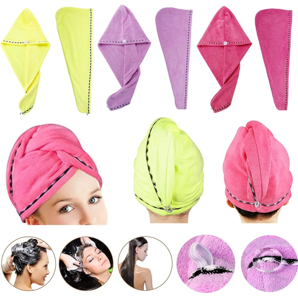 3 Pack Microfiber Hair Towel Wrap Super Absorbent Twist Turban Fast