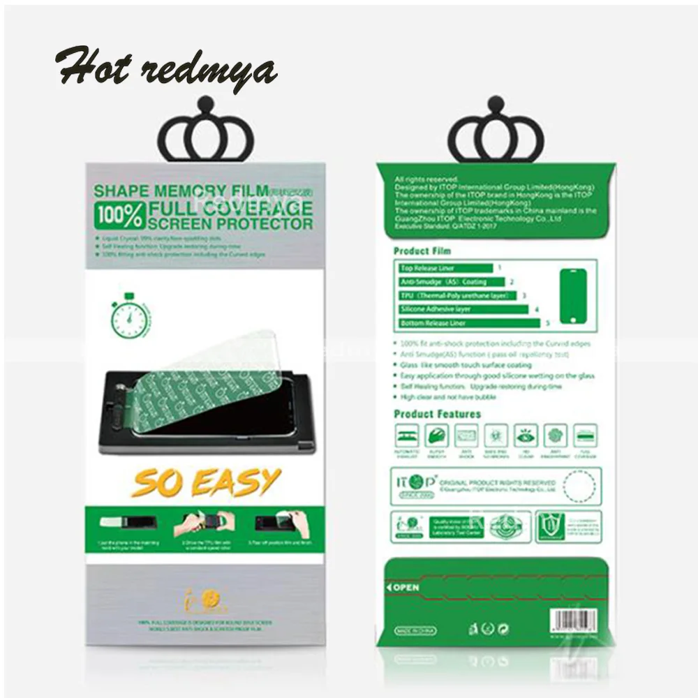 

5pcs Full Cover Soft Hydrogel Screen Protectors For iPhone X 8 8 Plus Screen Protector Hydrogel film SO Easy Shape memory film