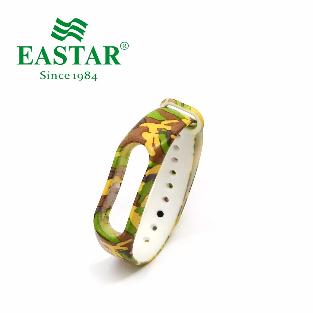 

Eastar Smart Watch Accessories Strap For XiaoMI Band Colorful Replacement Wristbands Yellow & Green Silicone Band For Mi Band 2