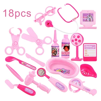 

18pcs Doctor Toys Educational Pretend Doctor Nurse Role Children Pretend Play Toys Doctor Play Set Medical Kit Roleplay Toy Set