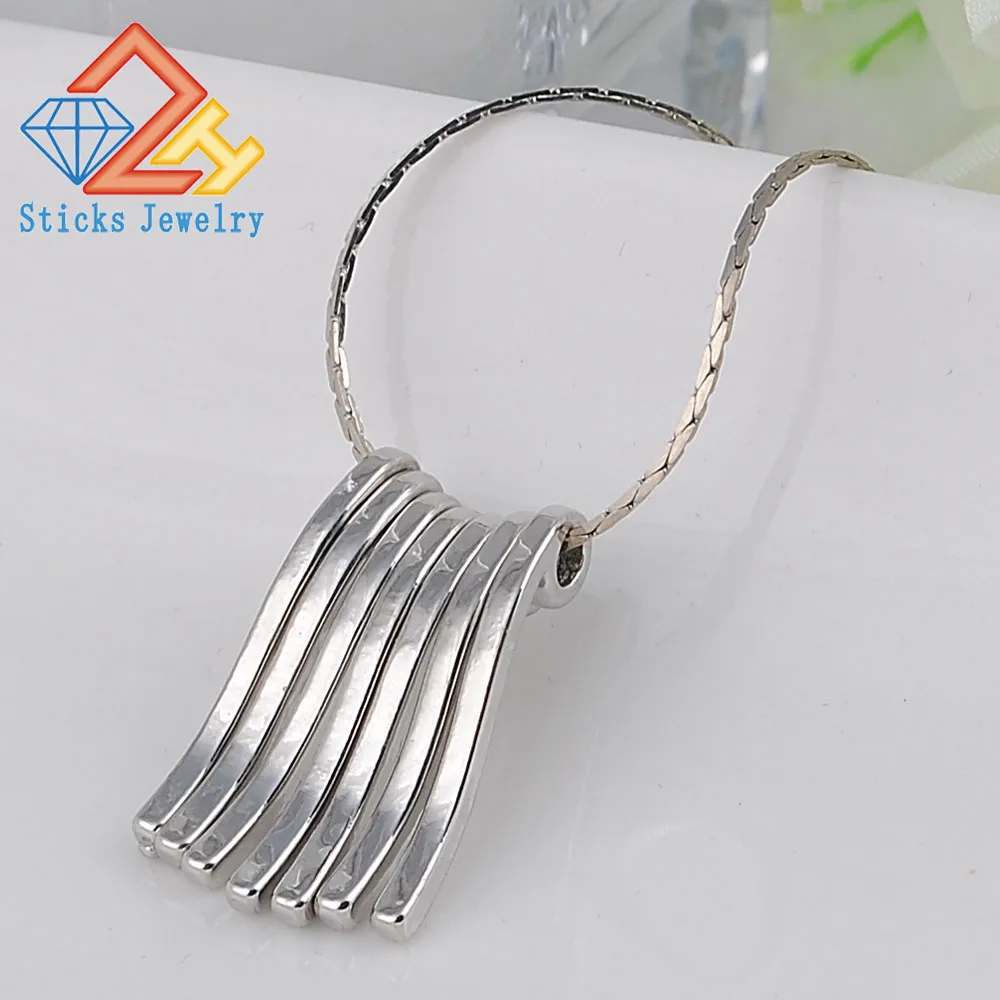 Zinc Alloy Trendy Necklace Fashion Simple White k Plated Necklace