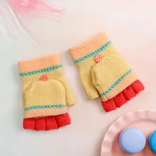 Детские варежки для девочек и мальчиков; зимние Мультяшные Лоскутные теплые варежки; детские перчатки для детей; Прямая поставка;#5