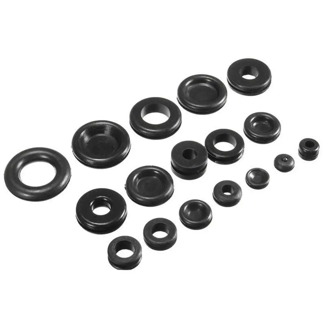 

250Pcs Rubber Grommet Firewall Hole Plug Casual, Work, etc Fashion Wire, etc Set Electrical Wire Gasket Pcs/Set