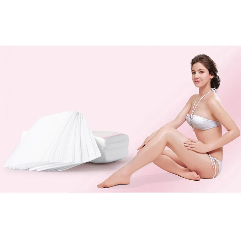 100pcs Hair Remove Wax Paper Strips Removal Nonwoven Body Hair Removal wax waxing for depilation cera depilatoria TSLM2