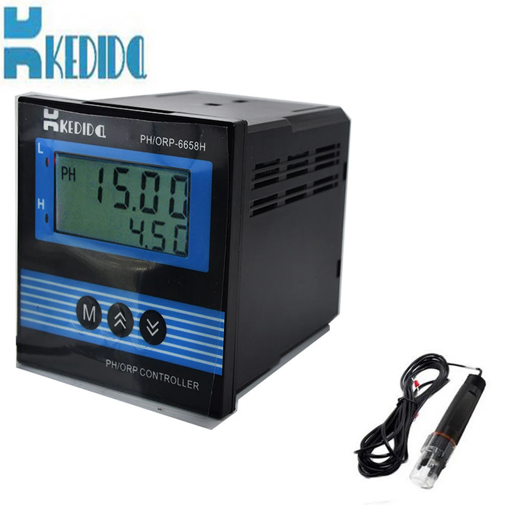 CT 6658 industrial pH meter Online PH meter LCD Display ph meter with