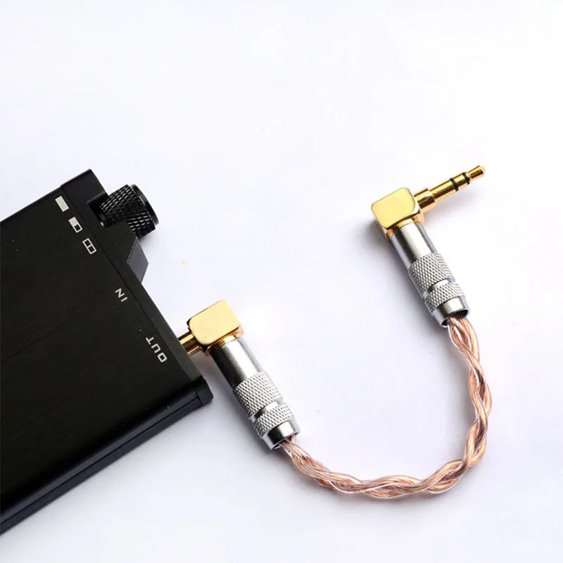 OKCSC Audio Cable Male to Male 3.5mm plug plated 12-core 24K Gold Earphone Accessary suit for Smartphone Amplifier Mp3 MP4