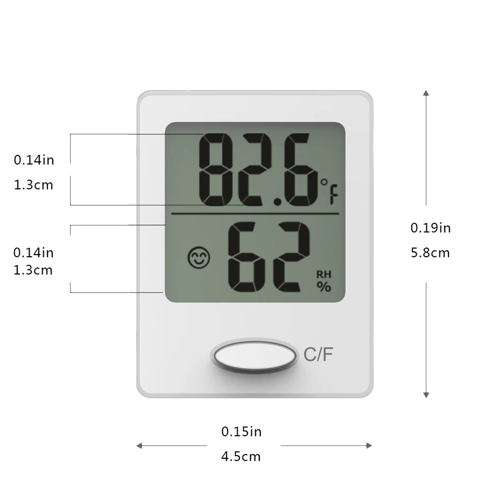 2 шт. балдр мини цифровой термометр с влажностью дисплей комфорт Индикация уровня настенный или настольная подставка или магнит прикрепить