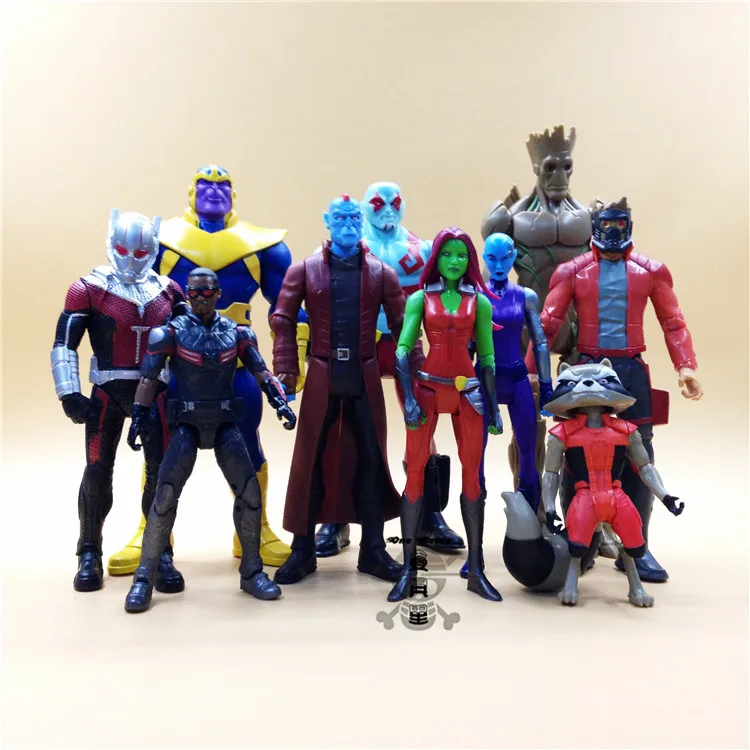 

Guardians of the Galaxy 2 Star Lord Baby Tree Man Gamora Drax the Destroyer Rocket Raccoon PVC Action Figures Toysl W02