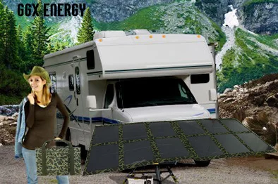 Портативная солнечная панель GGX ENERGY фотопанель для автодома 4x4 автомобильная