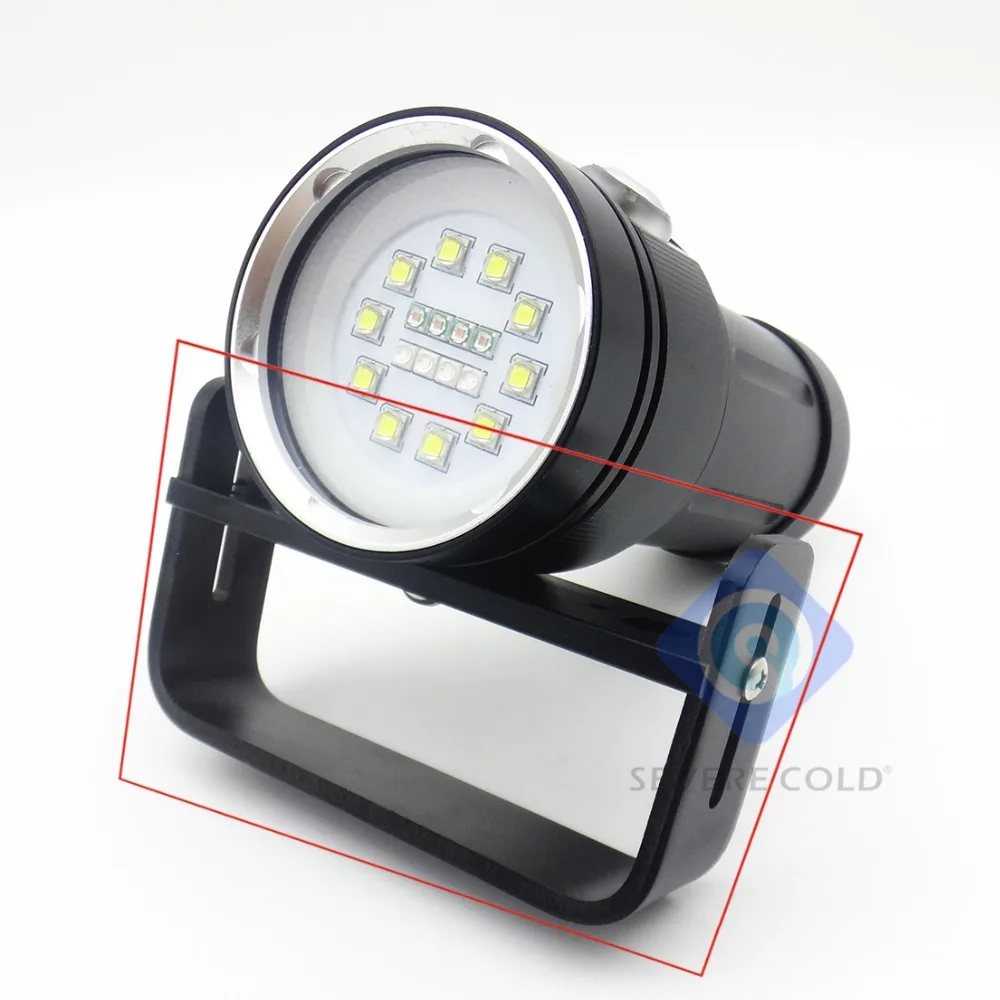 Severe Cold Professional Diving Photographic Flashlight Handheld Handle Scuba Flash Light Holder