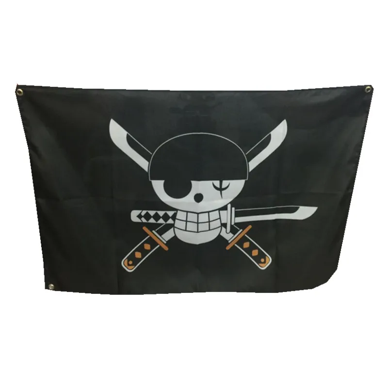 Roronoa Zoro Flag Пират Веселый Роджер 60 см х 90 высокое качество кусок домашний декор