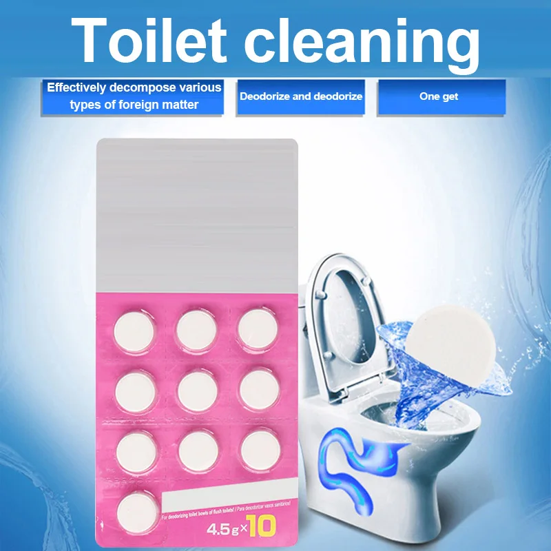'The Best' 10/20Pcs Toilet Chlorine Cleaning Tablets Pipe Dredge Cleaner Pipeline Sewer Deodorant 889 | Дом и сад