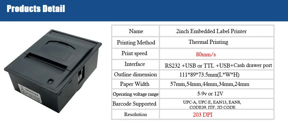 thermal printer barcode