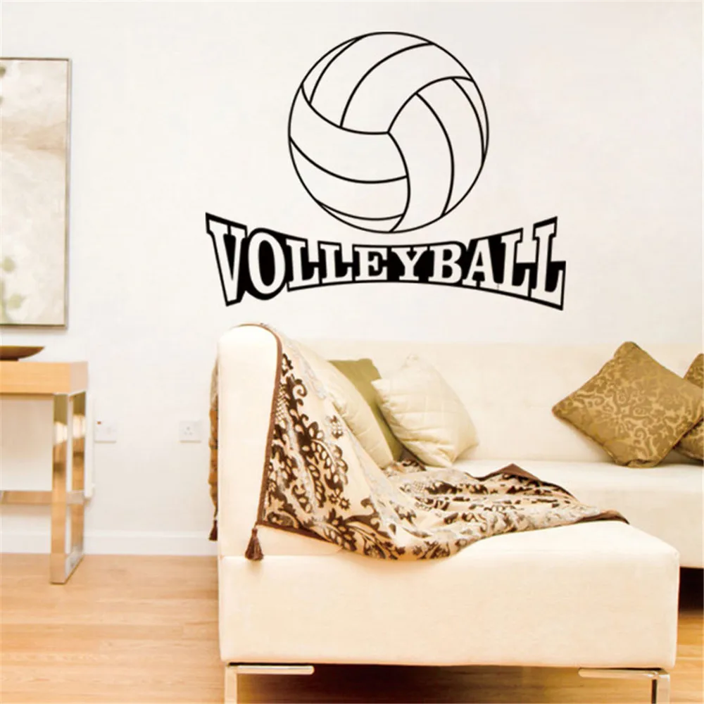 Volleyball Vinyl Wall Decal Stickers for Kids Sport Boy Rooms Bedroom