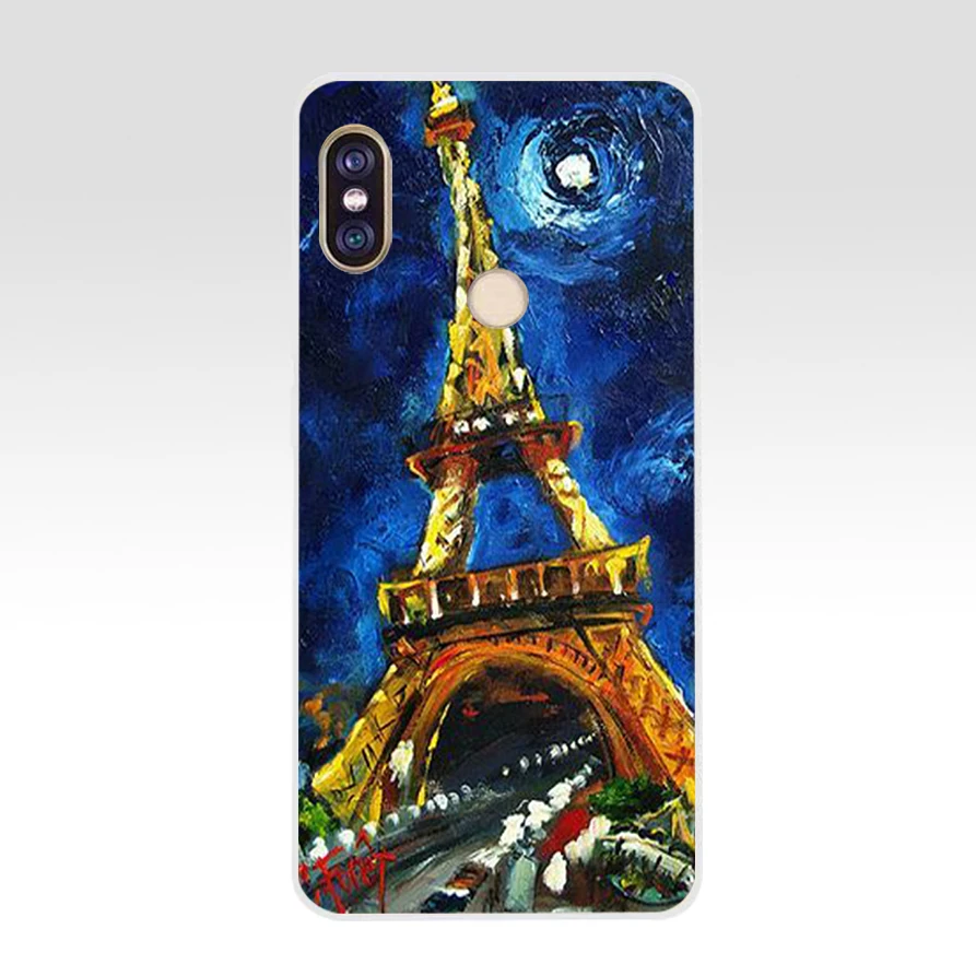 130 Vincent Van Gogh звездное небо картина маслом Мягкий Силиконовый ТПУ чехол для